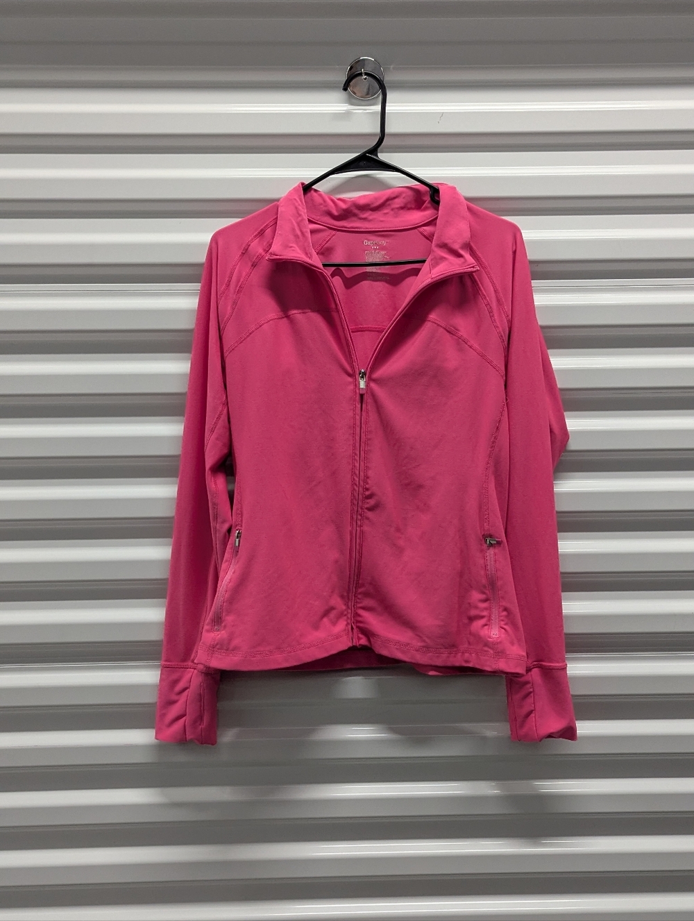GapBody Hot Pink Athleisure Gorpcore Work Out Zip-Front‎ Active Jacket Large